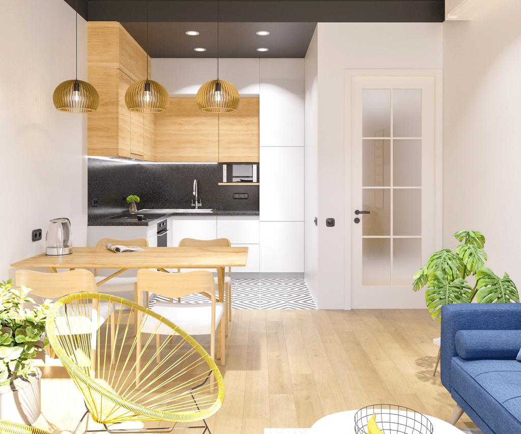 Дизайн интерьера однокомнатной квартиры ЖК Резиденции архитекторов Кухня
by alessandra grigoreva